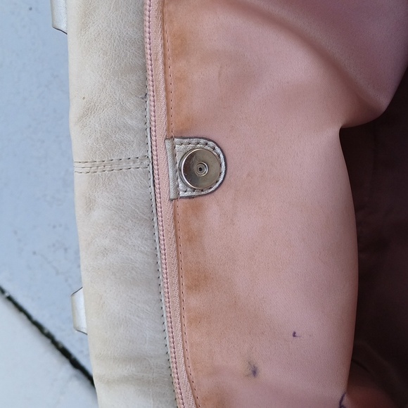 Coach Ashley White Silver leather tote satchel F15513 - Picture 9 of 16